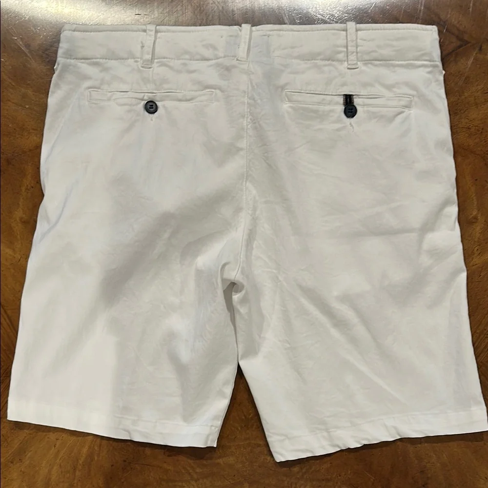 Benson - Cobb Studios Men's Tan Flat Front Shorts - Picture 4 of 6
